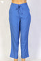 Cambric Cotton Pants In Ultramarine Blue